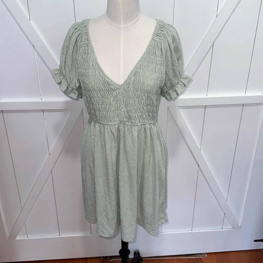 Pink Lily Light Green Dress